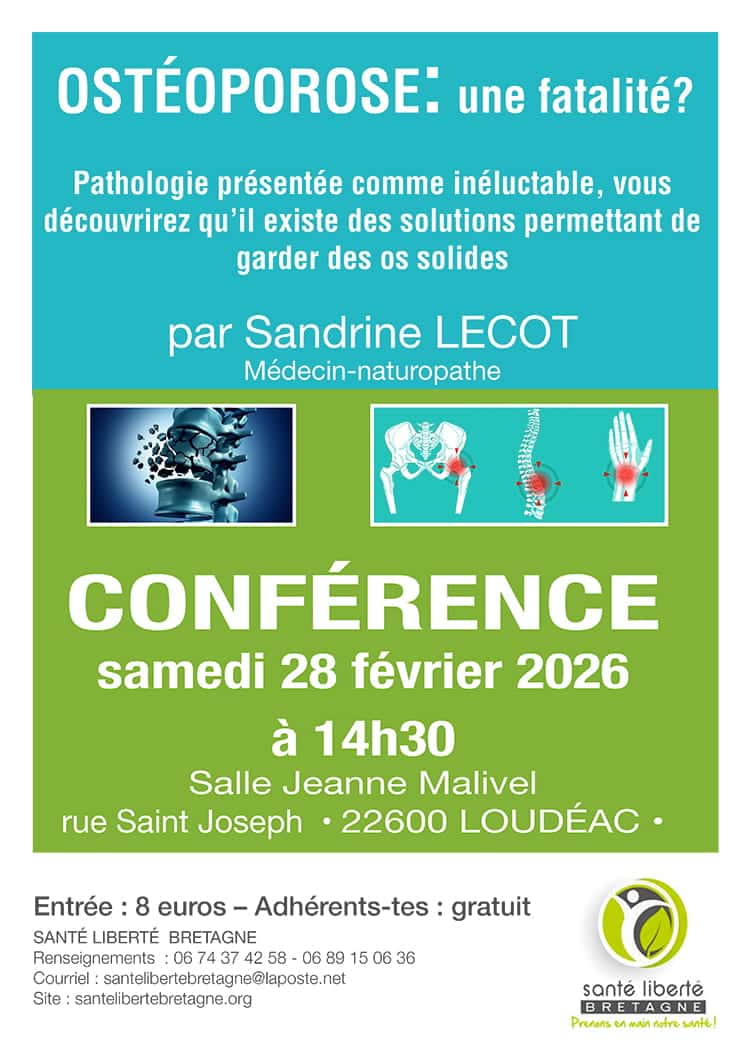 Conférence Ostéoporose Sandrine Lecot